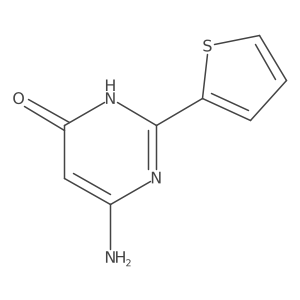 6-Amino-2-(2-thienyl)pyrimidin-4-ol结构式