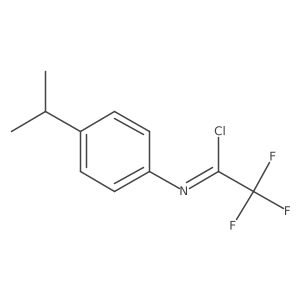 2,2,2-Trifluoro-N-(4-isopropylphenyl)acetimidoyl Chloride结构式