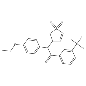 N-(1,1-dioxido-2,3-dihydrothiophen-3-yl)-N-(4-ethoxyphenyl)-3-(trifluoromethyl)benzamide Structure