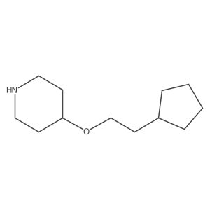 4-(2-Cyclopentylethoxy)piperidine结构式