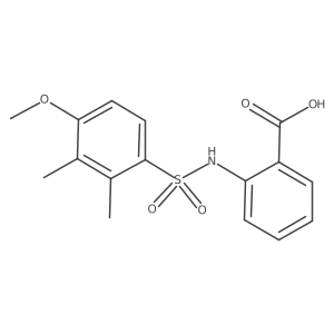 2-{[(4-Methoxy-2,3-dimethylphenyl)sulfonyl]amino}benzoic acid Structure