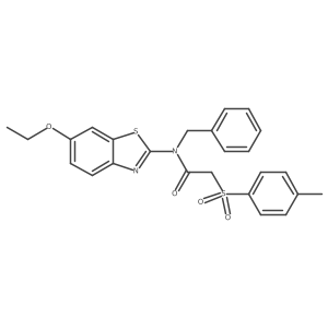 N-benzyl-N-(6-ethoxybenzo[d]thiazol-2-yl)-2-tosylacetamide Structure