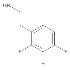 2-(3-Chloro-2,4-difluorophenyl)ethan-1-amine结构式