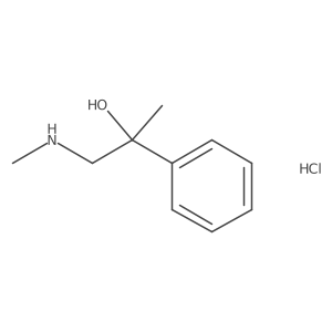 1-(Methylamino)-2-phenylpropan-2-ol hydrochloride Structure