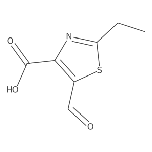 2-Ethyl-5-formyl-1,3-thiazole-4-carboxylic acid Structure