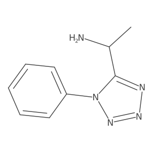 1-(1-phenyl-1H-1,2,3,4-tetrazol-5-yl)ethan-1-amine结构式