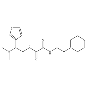 N1-(2-(dimethylamino)-2-(thiophen-3-yl)ethyl)-N2-(2-morpholinoethyl)oxalamide Structure