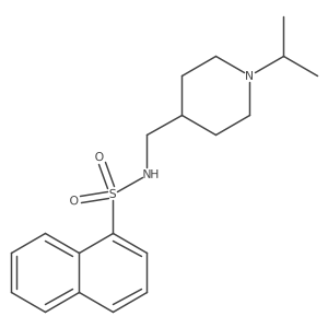 N-((1-isopropylpiperidin-4-yl)methyl)naphthalene-1-sulfonamide Structure