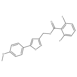 (5-(4-Methoxyphenyl)isoxazol-3-yl)methyl 2,6-difluorobenzoate Structure
