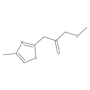 1-Methoxy-3-(4-methyl-1,3-thiazol-2-yl)acetone Structure
