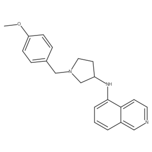 N-[1-(4-Methoxybenzyl)pyrrolidin-3-yl]isoquinolin-5-amine结构式