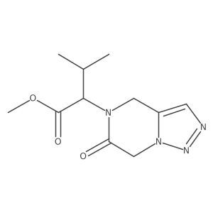 (S)-methyl 3-methyl-2-(6-oxo-6,7-dihydro-[1,2,3]triazolo[1,5-a]pyrazin-5(4H)-yl)butanoate结构式