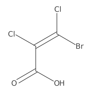 (E)-3-Bromo-2,3-dichloropropenoic acid结构式