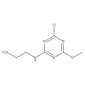 N1-(4-Chloro-6-methoxy-1,3,5-triazin-2-yl)-1,2-ethanediamine结构式