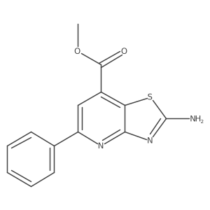 Methyl 2-amino-5-phenyl[1,3]thiazolo[4,5-b]pyridine-7-carboxylate结构式
