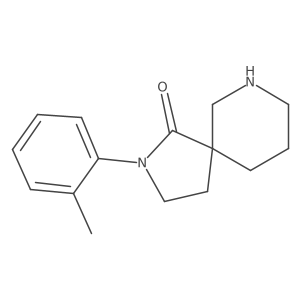 2-o-Tolyl-2,7-diazaspiro[4.5]decan-1-one结构式