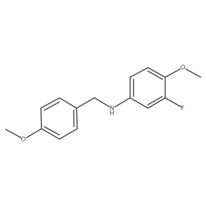 3-Fluoro-4-methoxy-N-(4-methoxybenzyl)aniline Structure