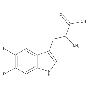 2-amino-3-(5,6-difluoro-1H-indol-3-yl)propanoic acid Structure
