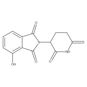 4-Hydroxy-2-(2-oxo-6-thioxopiperidin-3-yl)isoindoline-1,3-dione结构式