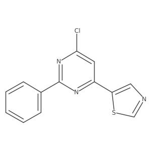 4-Chloro-2-phenyl-6-(5-thiazolyl)pyrimidine结构式