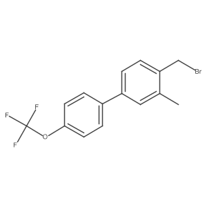 1-(Bromomethyl)-2-methyl-4-[4-(trifluoromethoxy)phenyl]benzene Structure