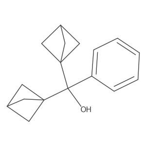 Benzenemethanol, alpha,alpha-bis(bicyclo[1.1.1]pent-1-yl)- Structure