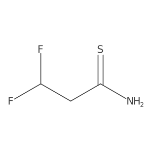 3,3-Difluoropropanethioamide Structure