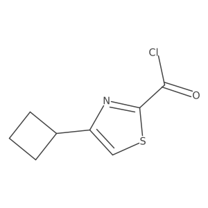 4-Cyclobutylthiazole-2-carbonyl chloride结构式