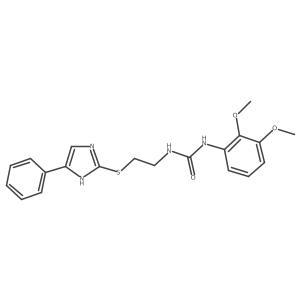 1-(2,3-dimethoxyphenyl)-3-(2-((4-phenyl-1H-imidazol-2-yl)thio)ethyl)urea结构式