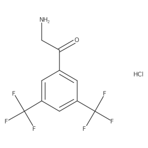 3,5-Bis(trifluoromethyl)phenacylamine hydrochloride结构式