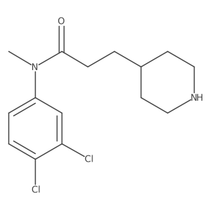 n-(3,4-Dichloro-phenyl)-n-methyl-3-piperidin-4-yl-propionamide结构式