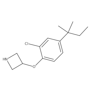 3-(2-Chloro-4-(tert-pentyl)phenoxy)azetidine结构式