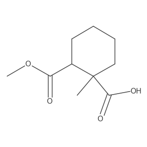 (1S,2R)-2-(methoxycarbonyl)-1-methylcyclohexanecarboxylic acid Structure