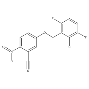 5-[(2-Chloro-3,6-difluorophenyl)methoxy]-2-nitrobenzonitrile结构式
