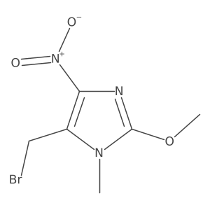 5-(Bromomethyl)-2-methoxy-1-methyl-4-nitro-1h-imidazole结构式