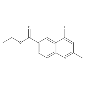 Ethyl 4-iodo-2-methylquinoline-6-carboxylate结构式