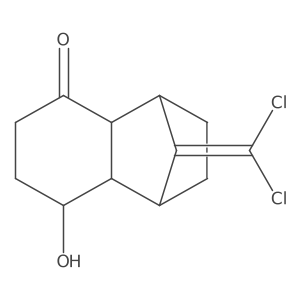 1,a4-aMethanonaphthalen-a5(1H)a-aone, 9-a(dichloromethylene)aoctahydro-a8-ahydroxy-结构式