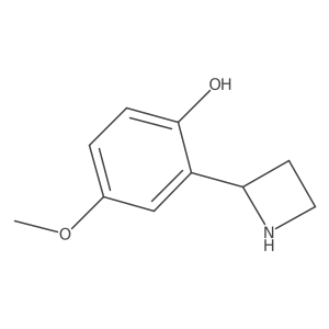 2-(Azetidin-2-yl)-4-methoxyphenol Structure