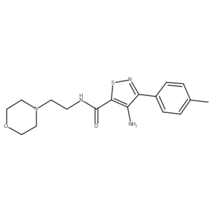 4-amino-N-(2-morpholinoethyl)-3-(p-tolyl)isothiazole-5-carboxamide Structure