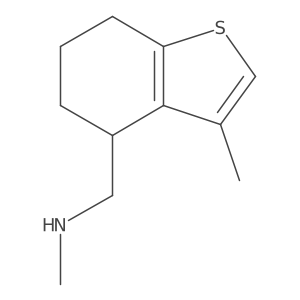 N-methyl-1-(3-methyl-4,5,6,7-tetrahydro-1-benzothiophen-4-yl)methanamine Structure