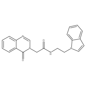 N-[2-(1H-indol-1-yl)ethyl]-2-(4-oxoquinazolin-3(4H)-yl)acetamide Structure