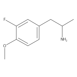 (2S)-1-(3-fluoro-4-methoxyphenyl)propan-2-amine结构式