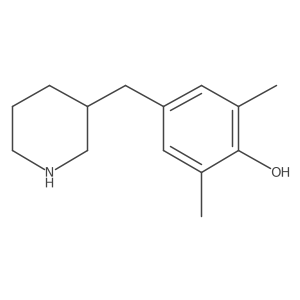 2,6-Dimethyl-4-[(piperidin-3-yl)methyl]phenol Structure