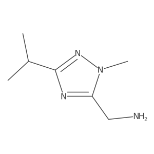 [1-methyl-3-(propan-2-yl)-1H-1,2,4-triazol-5-yl]methanamine结构式