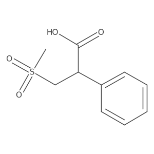 3-Methanesulfonyl-2-phenylpropanoic acid结构式