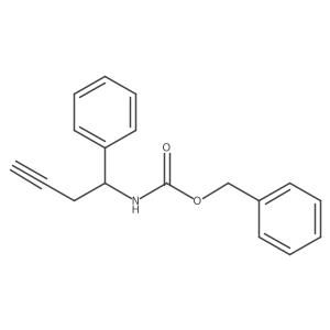 benzyl N-(1-phenylbut-3-yn-1-yl)carbamate Structure