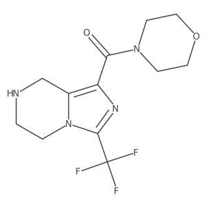 Methanone,4-morpholinyl[5,6,7,8-tetrahydro-3-(trifluoromethyl)imidazo[1,5-a]pyrazin-1-yl]-结构式