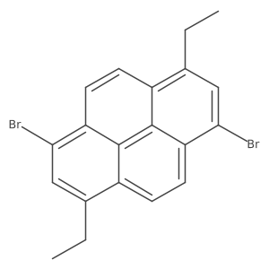 1,6-Dibromo-3,8-diethylpyrene结构式