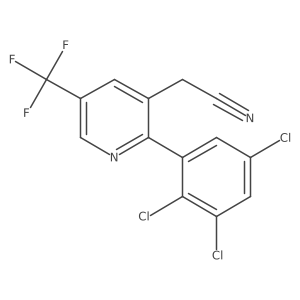 2-(2,3,5-Trichlorophenyl)-5-(trifluoromethyl)pyridine-3-acetonitrile结构式