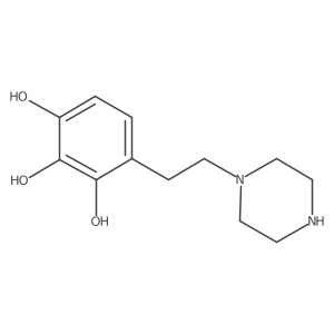 4-[2-(Piperazin-1-yl)ethyl]benzene-1,2,3-triol Structure